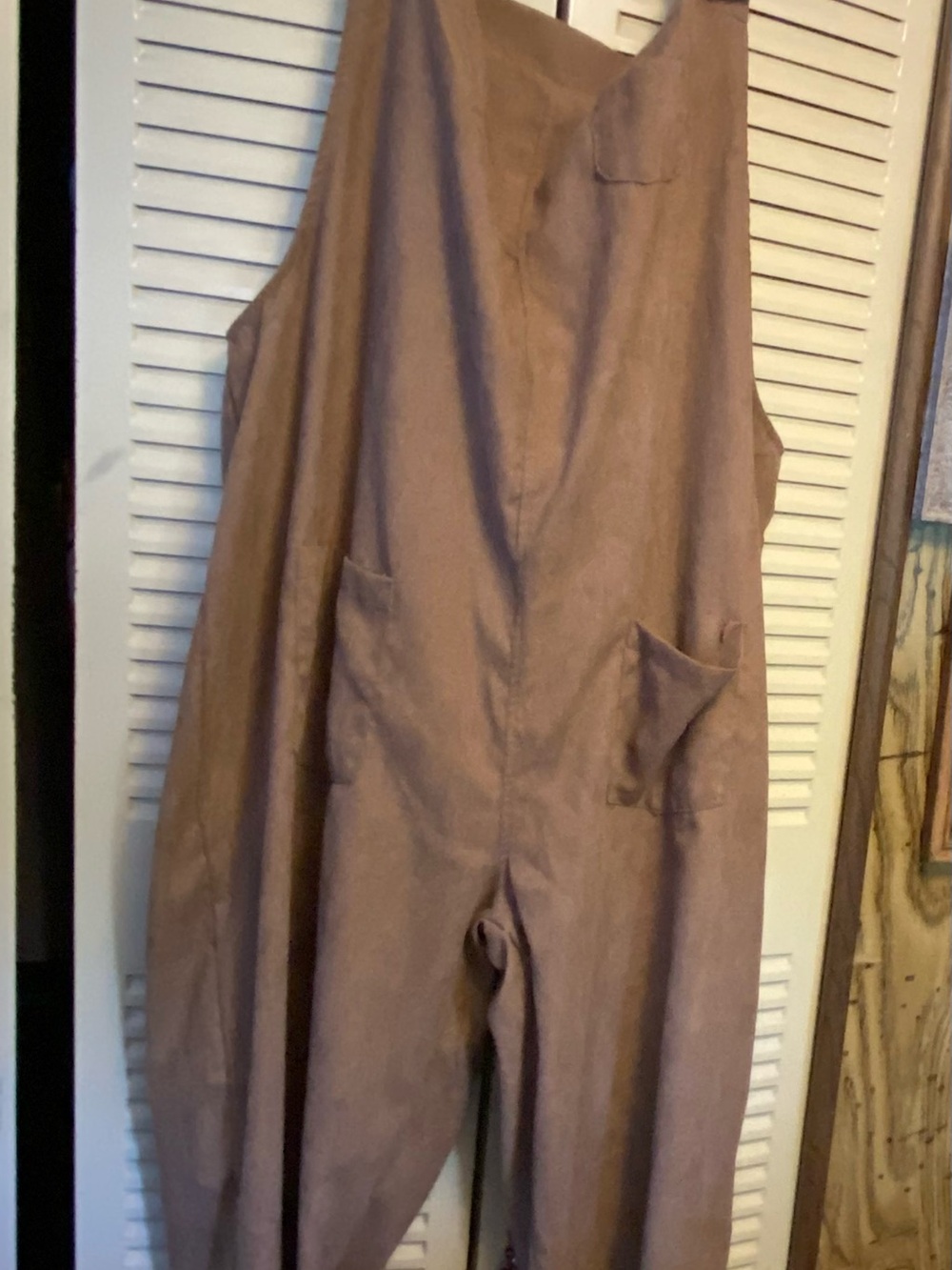 Zanzea Women's Relaxed Utility Jumpsuit in Taupe